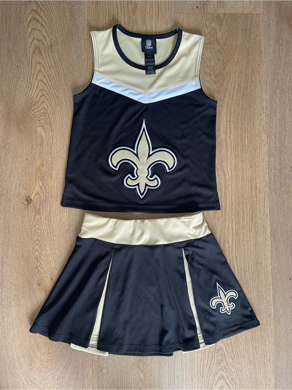 NFL New Orleans Saints Black and Gold Cheerleader Outfit Costume